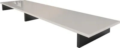 Produktbild von Vladon TV-Aufsatz Game,  Germany, Aufsatz für TV-Boards zur Erhöhung, Weiß matt/Sandgrau Hochglanz (138,5 x 9,5 x 34,5 cm)