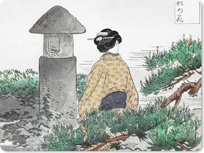Produktbild von MuchoWow® Mauspad Mousepad Kimono - Frau - Natur - Japan 23x19 cm - Mousepads - Maus Mat - Pad - Mausunterlage - Schreibtischunterlage - Mauspad