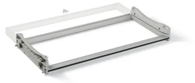 Abtropfgestell verstellbar 280–420 mm, Aluminium, grau