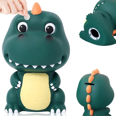 Immagine prodotto di Salvadanaio a forma di dinosauro per bambini