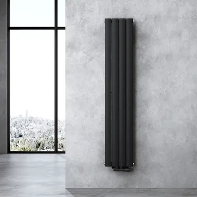 Produktbild von doporro Design Badheizung 160x31cm Anthrazit Paneelheizkörper Einlagig Vertikal Mittelanschluss Badheizkörper Ohne Heizstab FV