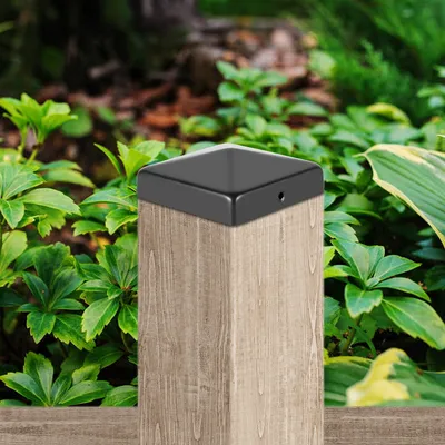 Produktbild von Yakimz 10x Pfostenkappe Garten Abdeckkappe Zierkappe Gartenzaun Zaunkappe Schwarz 71mm