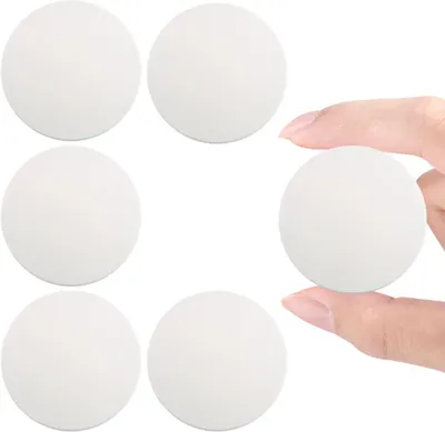 Imagen del producto de Parachoques autoadhesivo de silicona, juego de 6 unidades, transparente, redondo, para proteger paredes y puertas