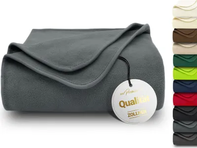 Produktbild von Kuscheldecke, 130x170 cm, Polar-Fleece, grau (taupe)