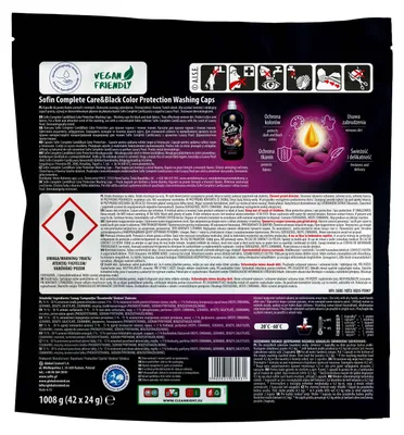 Zdjęcie produktu dla SOFIN Kapsułki do prania tkanin czarnych i ciemnych 42szt.