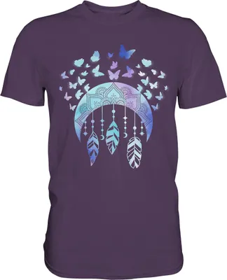 Produktbild von Pastel Schmetterling T-Shirt – Urban Purple / XL