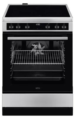 Produktbild von AEG CCB6446BBM Standherd 60cm mit Glaskeramik-Kochfeld, Edelstahl 940003129