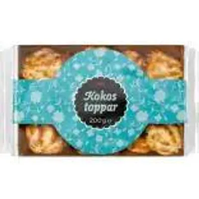 Produktbild von ICA Kokostoppar 200g ICA