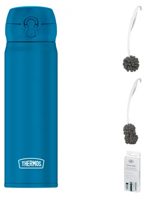 Produktbild von THERMOS ULTRALIGHT BOTTLE 0,50 l Trinkflasche – Vorteilsset mit Reinigungsbürste CLEAN FIX 30 cm