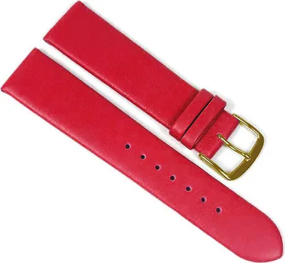 Produktbild von Uhrenarmband Kalbsleder weich rot Graf Berlin 23258G, Stegbreite:10mm