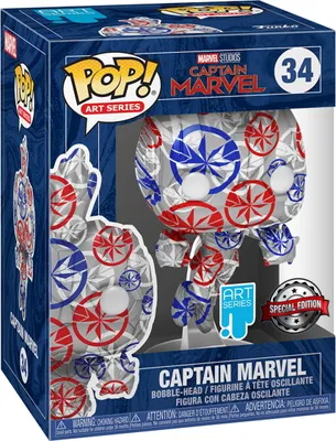 Produktbild von Marvel Studios Captain Marvel - Captain Marvel 34 Art Series Special Edition - Funko Pop! - Vinyl Figur