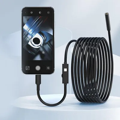 Produktbild von Endoskopkamera 2MP 1920P HD-Endoskopwerkzeug mit 8 einstellbaren LED-Leuchten 7,9 mm IP67 wasserdichte Inspektion für IOS Android 5 m / 16,4 Fuß