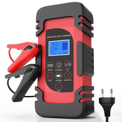 Productafbeelding van Strex Acculader - 12/24V 4/6/8A - Reparatiemodus - Druppellader - Accu Lader voor Auto / Motor / Scooter / Boot / Camper
