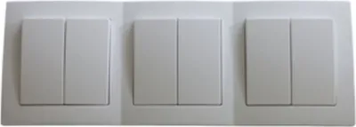 Produktbild von 7781 Levina Kunststoff 3 x Serienschalter weiß 250 Volt 10 Ampere
