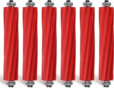 Image de 6 brosses principales pour aspirateurs robots, compatibles avec les modèles Roborock S7 / S7 Plus / S7 MaxV, Q7 / Q7 Max, accessoires