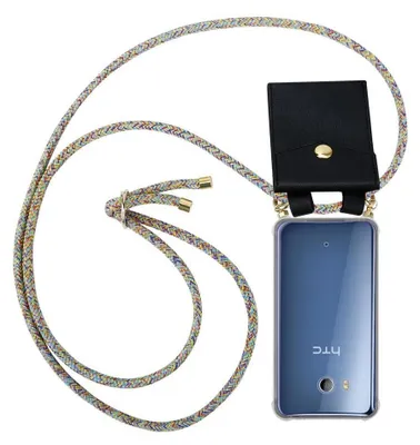 Produktbild von Cadorabo Hülle für HTC OCEAN / U11 Schutzhülle in Gelb Handy Kette Silikon Kordel abnehmbares Etui