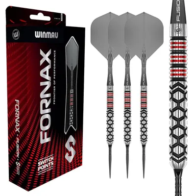 Image de Winmau - Fléchette en acier Fornax 1558 - 90% tungstène, 22 grammes.