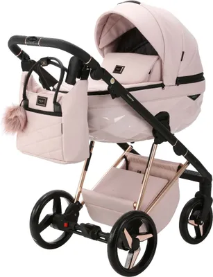 Produktbild von Adamex Kinderwagen 2-in-1 Quantum Star Rosa 134-K-ECO
