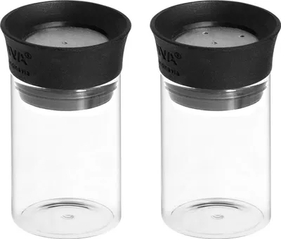 Image de H&h set de 2 salières et poivrières en borosilicate
