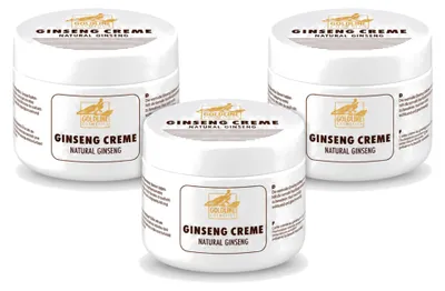 Image de 3 x Crème pour le corps Goldline Ginseng naturel - nourrissante et revitalisante - 250 ml - Pack avantage - 3 pièces
