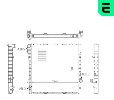 Obrázok produktu pre ERA 673259 Vodný chladič motora pre BMW X5 (E53)