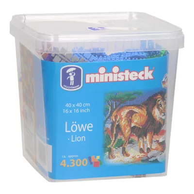 Produktbild von Ministeck Lion - XXL Emmer - 4300pcs, 4300 Stück(e), 4 Jahr(e), Junge/Mädchen, Kind, Mehrfarbig, Mosaik-Tafel
