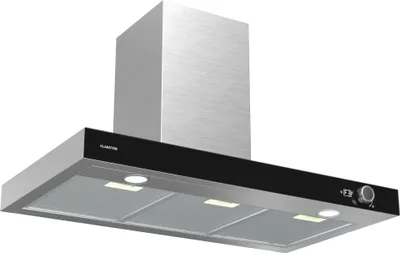 Produktbild von Klarstein AirNova Dunstabzugshaube - 90 cm Wandhaube, 620 m³/h Luftstrom, A++ , LED 6500 K, Leise 49 dB, Umluft & Abluft, Edelstahl, Tastensteuerung