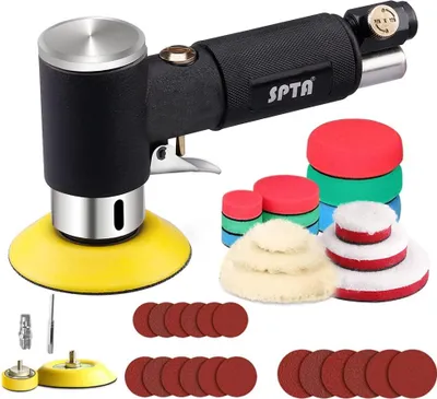 Produktbild von Mini poliermaschine, Druckluft Polierer, SPTA 25mm 50mm 80mm Exzenter schleifer