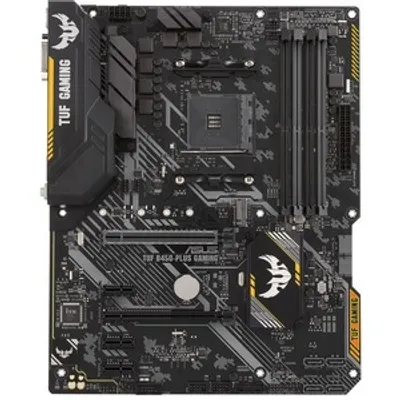Produktbild von ASUS TUF B450-PLUS GAMING, AMD, Sockel AM4, AMD Athlon, AMD Ryzen 2000 Series, AMD Ryzen 3000 Series, DDR4-SDRAM, 64 GB, DIMM