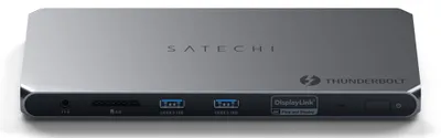 Produktbild von Satechi ST-DT4MDM-US, Thunderbolt 4, HDMI, Thunderbolt 4, USB 3.2 Gen 2 (3.1 Gen 2) Type-C, 40000 Mbit/s, 60 Hz, 7680 x 4320, 4320p
