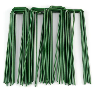 Image de 30 ancres de sol de 150 mm, chevilles galvanisées pour jardin