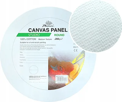 Zdjęcie produktu dla Płótno Malarskie Podobrazie do malowania okrągłe Panel 50 cm Koło