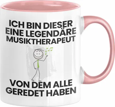 Produktbild von Musiktherapeut Geschenk Tasse Lustige Geschenkidee Geburtstag für Musiktherapeut Ich Bin Dieser Legendäre Musiktherapeut Von Dem Alle Geredet Haben Kaffee-Becher (Rosa)