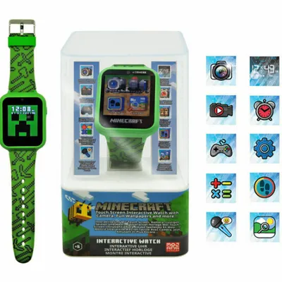 Produktbild von Minecraft Green interaktive Uhr