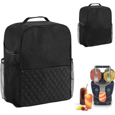 Produktbild von Schutztasche für Ninja Slushi FS601EU, 43 x 47 x 20 cm, Aufbewahrungstasche mit 3 Taschen, Tragegriffen, Reißverschluss, faltbar & staubgeschützt