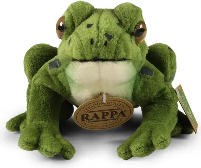 Produktbild von Kuscheltier Frosch 19 cm grün sitzend Plüschfrosch
