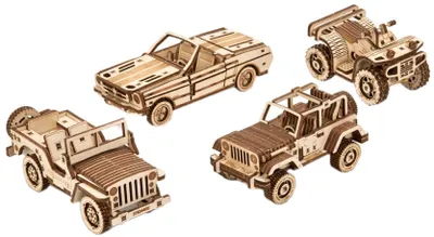 Produktbild von WOOD TRICK WOOD TRICK Auto-Set, 338 Bauteile