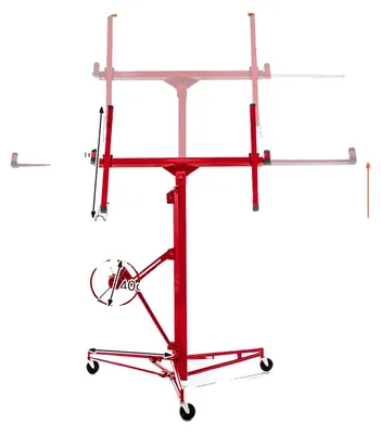 Produktbild von Trockenbauheber, maximale Höhe 470 cm, Tragfähigkeit 68 kg, Rot