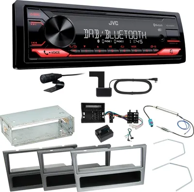 Produktbild von JVC KD-X272DBT DAB+ Bluetooth Einbauset für Opel Signum Corsa C Tigra Twintop