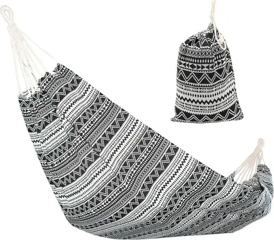 Image de Hamac de jardin simple 200 × 100 cm ETNO avec sac – 1063980