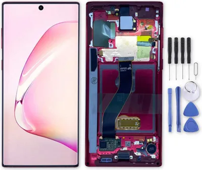 Produktbild von Samsung Display LCD Kompletteinheit für Galaxy Note 10 GH82-20818E Rot