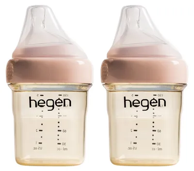 Produktbild von Hegen Babyflasche PPSU – 150 ml – 2er-Pack – Rosa