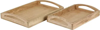 Produktbild von Holz Tablett HTB2 2er Set