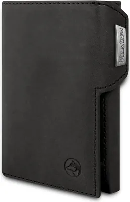 Produktbild von Famanu Slim Wallet 11 Karten - Mini Geldbörse Herren mit Münzfach - RFID-Blocker - Vintage