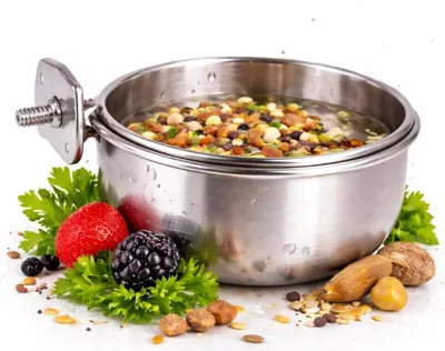 Zdjęcie produktu dla DUVO+ miska przykręcana do klatki dla ptaków 9,5 cm 330 ml