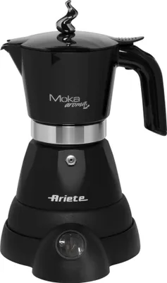 Produktbild von Ariete Moka aroma Espressokocher elektrisch schwarz, 2 oder 4 Tassen