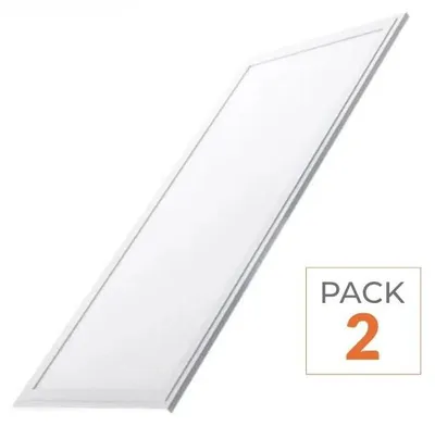 Produktbild von 2er-Pack – LED-Paneel 60 x 30 cm, 36 W, Weiß – Kaltweiß 6000 K – 8000 K