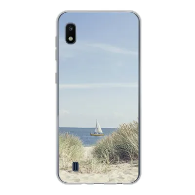Produktbild von MuchoWow® Handyhülle Schutzhülle Hülle für Samsung Galaxy A10 Nordsee - Dünen - Boot Silikon Softcase Handy Hülle - Schutzhülle