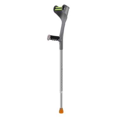 Produktbild von Verstellbare Unterarmgehstütze, U-förmige Armauflage, leichter Aluminium Gehstock, ergonomisch und rutschfest, Grau