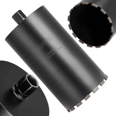 Zdjęcie produktu dla Wiertło rdzeniowe VEVOR φ 203 mm 356 mm głębokość wiercenia, gwint wewnętrzny 1-1/4 cala-7, precyzyjna technologia spawania, diamentowe wiertło rdzeniowe do wiercenia na mokro Wiertło rdzeniowe do muru z cegły zbrojonego betonu